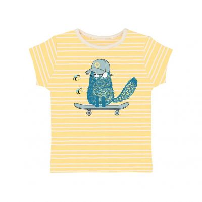 Cat’roll yellow t-shirt