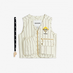 Mini Rodini Owl Embroidered Utility Vest