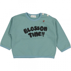 Tangerine Summer fleece sweatshirt: Blossom Time