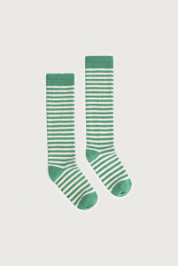Gray Label Long Ribbed Socks Bright Green - Cream