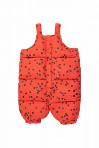 Daises Padded Dungaree Red/Deep Blue