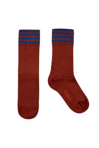 Stripes Medium Socks Dark Copper/Ultramarine