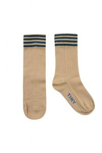 Stripes Medium Socks Cappuccino/Stormy Blue