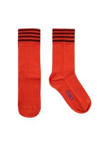 Stripes Medium Socks Red/Deep Plum