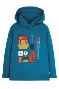 Campfire Hooded Top Loch Blue/Hiking