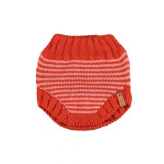 Piupiuchick Knitted Baby Shorties Pink & Red Stripes