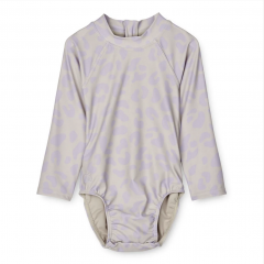 Maxime baby swimsuit - Leo / Misty lilac