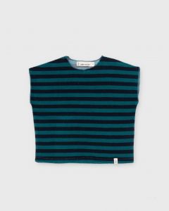 MIL T-shirt stripe posy green stripe