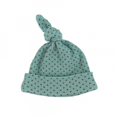 Piupiuchick Newborn Hat Blue with Little Hearts