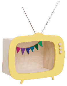 Teevee TV Shelf Yellow