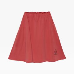 Poets red skirt