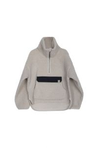 Perry Pile Anorak Cold Beige