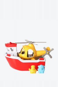 Reddingsboot met helikopter