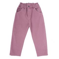 Denim Girl Trousers Pink Fluor