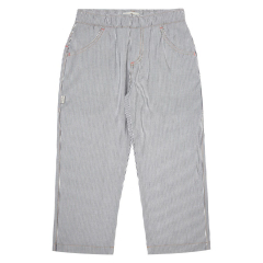 Striped Denim Pants Blue