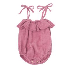 Embroidered Baby Body Pink Fluor