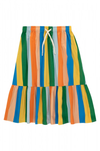 Multicolor Stripes Long Skirt multicolor