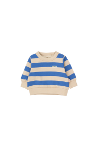 Tiny Cottons Stripes Baby Sweatshirt Vanilla/Ultramarine