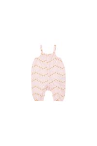 Tiny Cottons Zigzag Baby Dungaree Pastel Pink