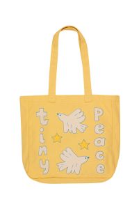 Tiny Cottons Tiny Peace Tote Bag Mellow Yellow