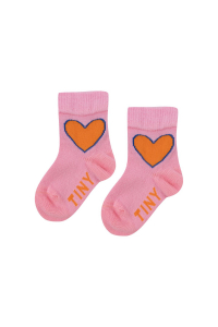 Tiny Cottons Heart Medium Baby Socks Pink