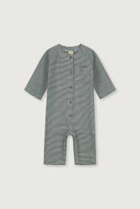 Gray Label Baby Overall Blue Grey - Cream