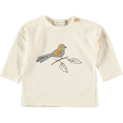 Roc Cotton T-shirt Bird Ecru