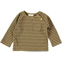 Marc Striped Cotton T-shirt Mustard