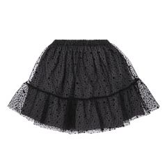 Star Tulle Mini Skirt - Dark Grey