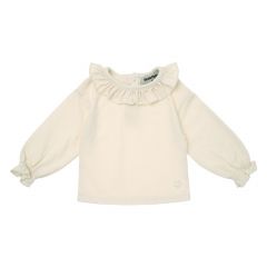 Baby Embroidered Neck T-Shirt - Off-White